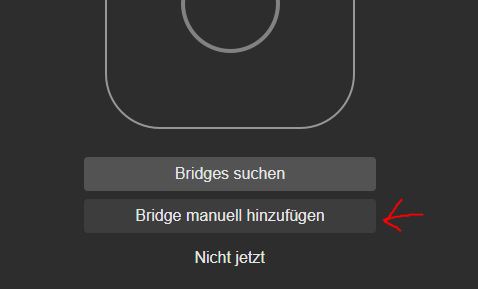 Add Bridge Manually